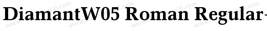 DiamantW05 Roman Regular字体转换